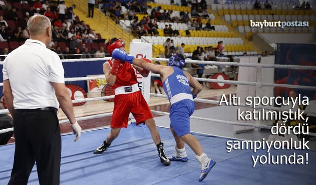 Bayburtlu Boksörler ringleri dar ediyor: 4'ü şampiyonluk yolunda!