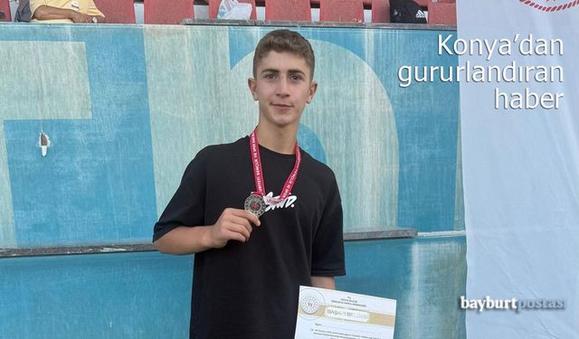 Bayburt'un Gururu Muhammet Ali Saka Türkiye İkincisi