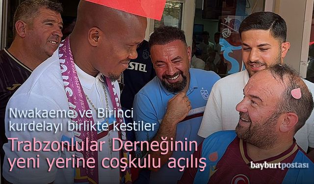 Trabzonsporlu yıldızlar Bayburt Trabzonlular Derneği'nin açılışına katıldı