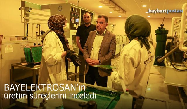 Vali Mustafa Eldivan'dan BAYELEKTROSAN'a ziyaret