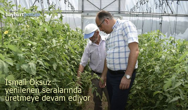 Bayburt'ta ata tohumları ile üretim yapan çiftçiye ziyaret