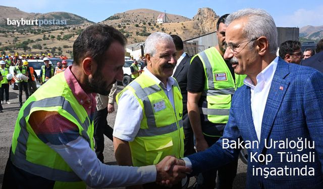 Bakan Uraloğlu, Kop Tüneli'nde incelemelerde bulundu