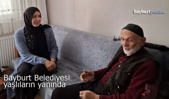 Bayburt Belediyesi, yaşlılara destek vermeye devam ediyor