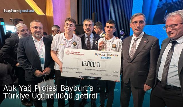Bayburt Anadolu İmam Hatip Lisesi, AR-GE Projesiyle Türkiye Üçüncüsü