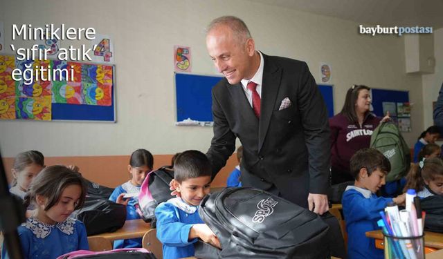 Bayburt'ta Miniklere 'Sıfır Atık' Eğitimi