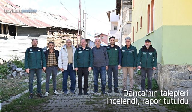 Darıca köyünün talepleri incelendi, rapor tutuldu