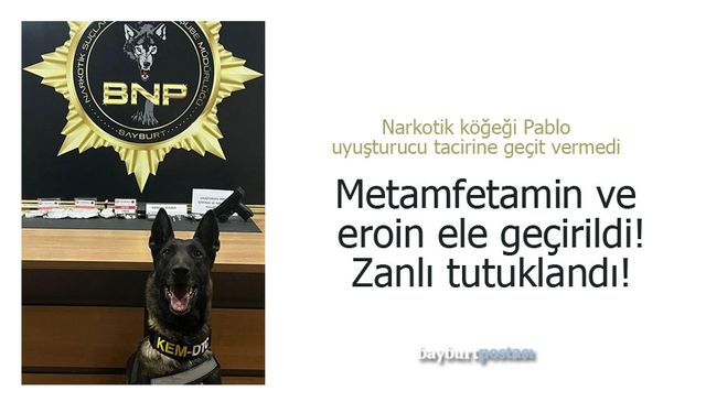 Bayburt'ta uyuşturucu operasyonu: 1 kişi tutuklandı!