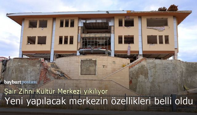 Şair Zihni Kültür Merkezi yıkılıyor, yeni merkezin özellikleri belli oldu