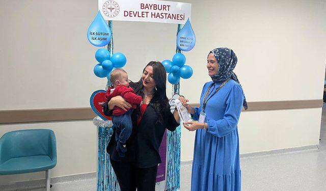 Bayburt Devlet Hastanesi’nde Normal Doğum ve Emzirme Haftası Etkinlikleri