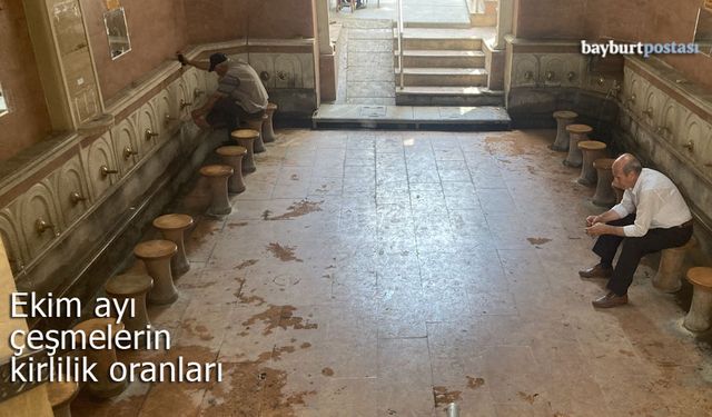 Bayburt'ta 7 mahalle çeşmesinin suyu kirli çıktı!