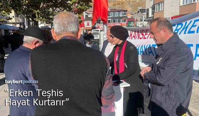 Bayburt'ta Kanser Farkındalığı Artırılıyor