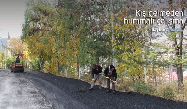 Bayburt Belediyesi ekipleri kış öncesi çalışma temposunu artırdı