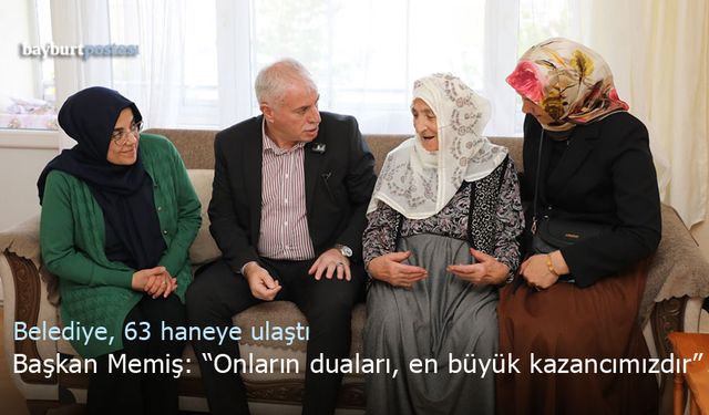 Başkan Memiş: "Yaşlılarımızın duası, en büyük kazancımızdır"