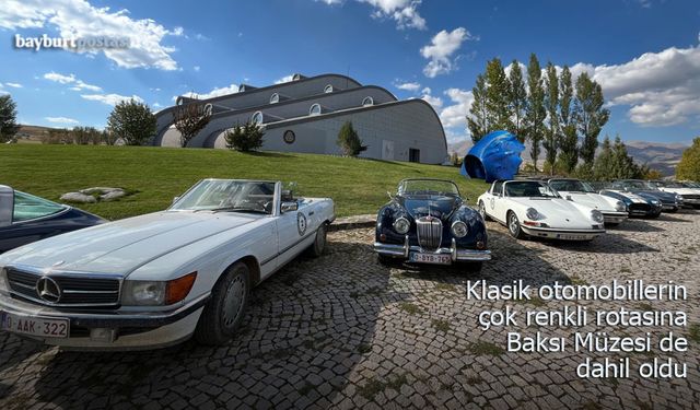 Klasik otomobillerin çok renkli rotasına Baksı Müzesi de eklendi
