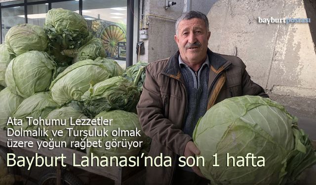 Bayburt Lahanası'nda Son Günler! Ata Tohumu Lezzetlere Yoğun Rağbet