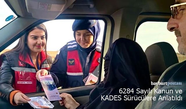 6284 Sayılı Kanun ve KADES Uygulaması Bayburt'ta Sürücülere Anlatıldı