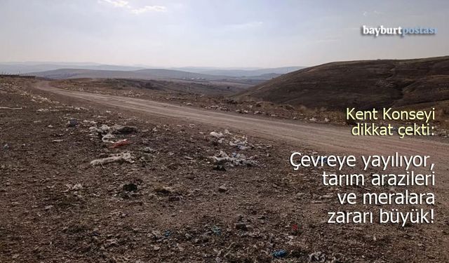 Bayburt Kent Konseyi: "Çevreye dağılan atıklara önlem alınmalı!"