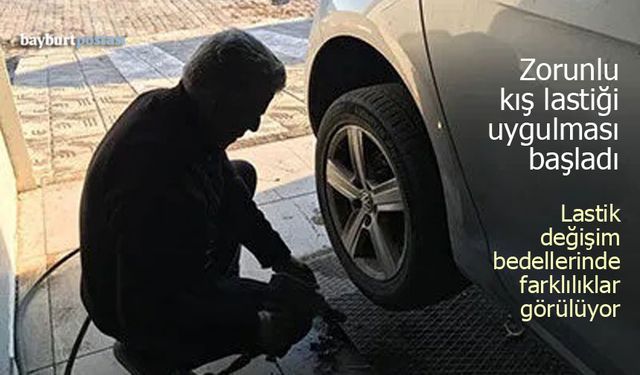 Kış lastiği uygulaması başladı: Değişim bedelinde farklılıklar görülüyor!