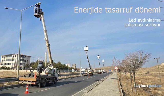 Bayburt’ta Enerji Tasarrufu Dönemi: Sokaklar LED Teknolojisiyle Aydınlanıyor