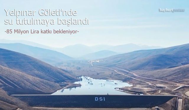 Yelpınar Göleti'nden Su Akışı Başladı, 85 Milyon Lira Katkı Bekleniyor