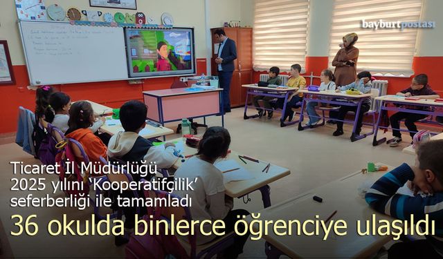 Bayburt'ta "Kooperatifçilik" Seferberliği: 96 Okulda Binlerce Öğrenciye Ulaşıldı