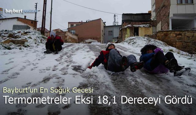 Bayburt’un En Soğuk Gecesi: Ballıkaya Köyü Rekor Kırdı