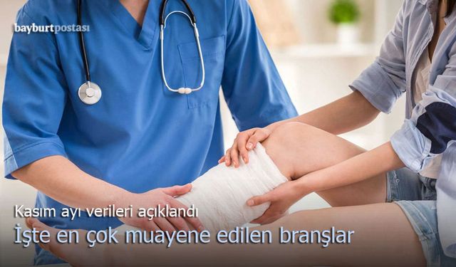 Bayburt Devlet Hastanesi'nde En Çok Muayene Edilen Branşlar Belli Oldu