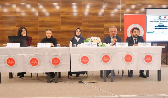 Bayburt'ta 'İnsan Hakları ve Şiddetsiz Yaşam' Paneli