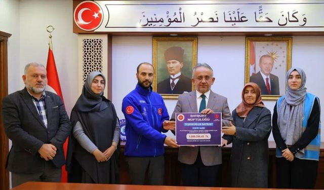 Bayburt’tan Filistin’e 1 Milyon 88 Bin Liralık Destek