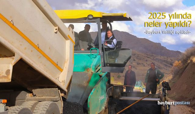Valilikten Bayburt'un Kırsal Hizmet Raporu