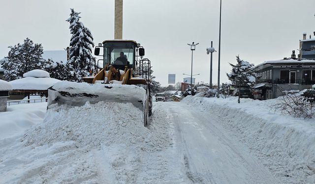 Aydıntepe ve Demirözü'nde kar temizliği