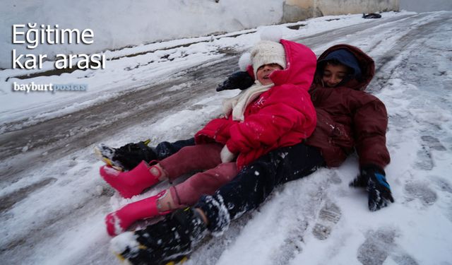 Bayburt’ta eğitime kar arası!