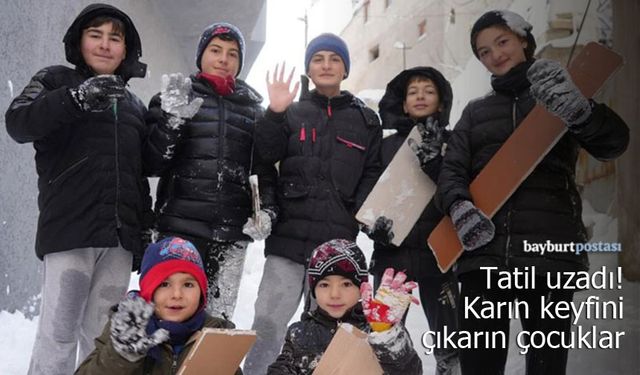 Bayburt'ta eğitime verilen kar tatili uzatıldı!