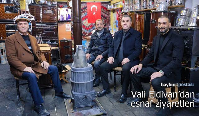 Vali Mustafa Eldivan'dan esnaf ziyaretleri