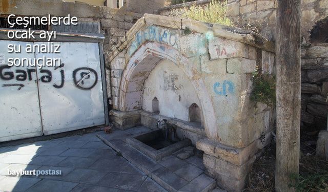 Bayburt'un mahalle çeşmelerinin 3’ünün suyu kirli!