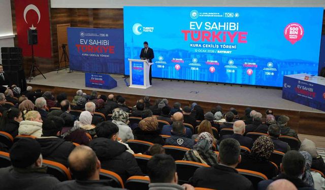 Bayburt’ta TOKİ kura çekimleri yapıldı: 723 konutun hak sahipleri belirlendi