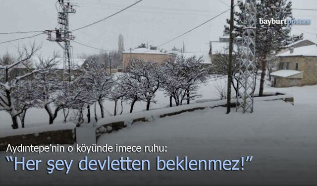 Çiğdemlik Köyü’nde İmece Ruhu: "Her Şey Devletten Beklenmez"