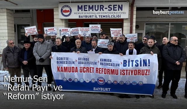 Memur-Sen Bayburt Temsilcisi Turan: "4688 Sayılı Yasa Miadını Doldurdu"