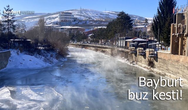 Bayburt Buz Kesti: Termometreler Eksi 27’yi Gördü!