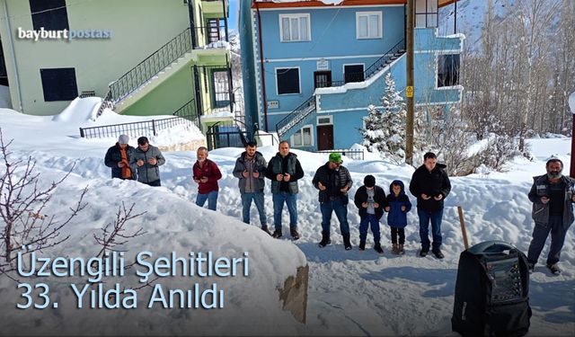 Üzengili Çığ Faciasının 33. Yılı: 59 Şehit Dualarla Anıldı