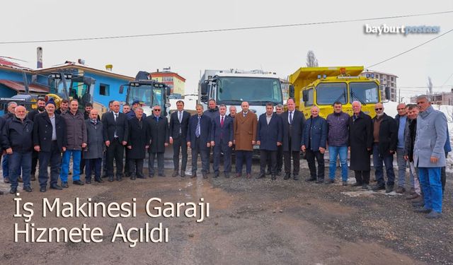 Aydıntepe’de İş Makinesi Garajı Hizmete Açıldı