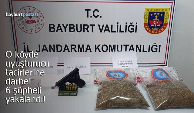 Bayburt'ta Jandarmadan Kaçamadılar: 6 Şüpheli Yakalandı