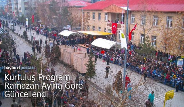 Bayburt’un 108. Gurur Yılı: Kurtuluş Programı Ramazan Ayı’na Göre Güncellendi