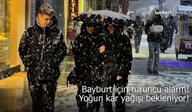 Meteoroloji'den Bayburt İçin "Turuncu" Alarm: Yoğun Kar Yağışı Bekleniyor
