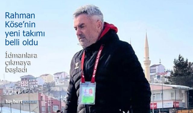 Bayburtlu Teknik Adam Rahman Köse Bartınspor’da Göreve Başladı