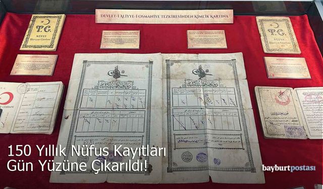 Bayburt İl Nüfus ve Vatandaşlık Müdürlüğü’nden Tarihi Sergi: 150 Yıllık Arşiv Açıldı