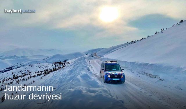 Bayburt’ta Jandarma Ekiplerinden "Huzur" Devriyesi