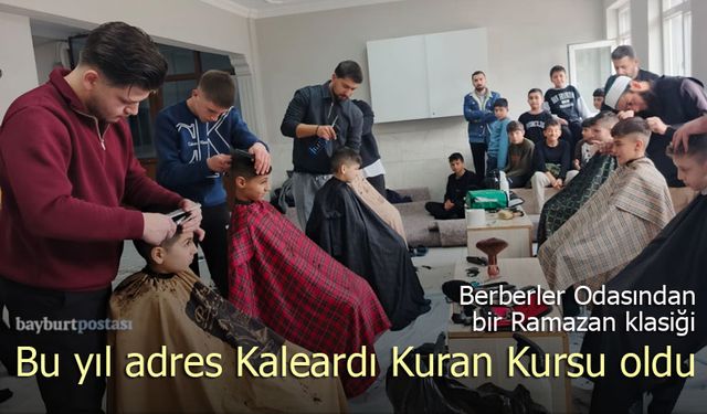 Bayburt Berberler Odasından Kuran Kursu Öğrencilerine Ramazan Jesti