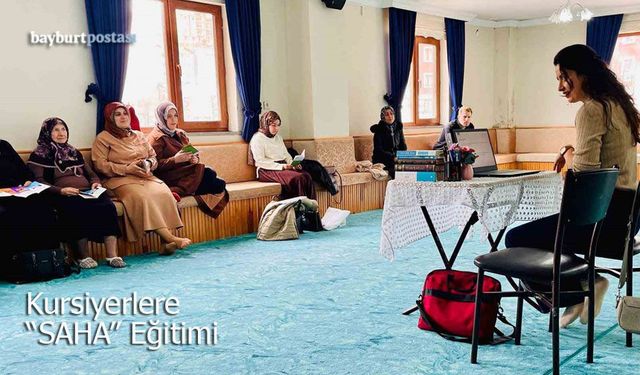 Bayburt'ta Kursiyerlere "SAHA" Eğitimi