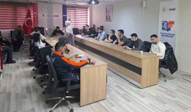 Bayburt AFAD personeline psikolojik ilk yardım eğitimi
